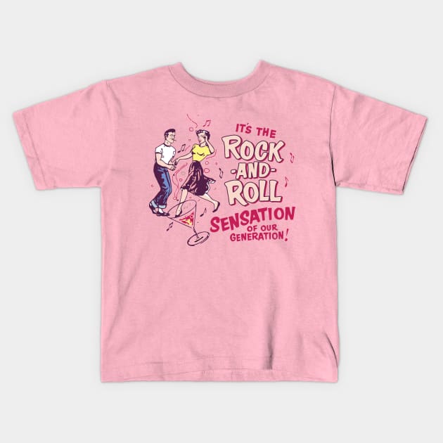 50's Rock'n'Roll dance Kids T-Shirt by Shockin' Steve